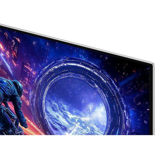 Moniteur de jeu FreeSync DELO incurvé WQHD 500 Hz G6 27 po Odyssey de Samsung avec temps de réponse 0,03 ms gris à gris (LS27FG600SNXZA) - Argenté