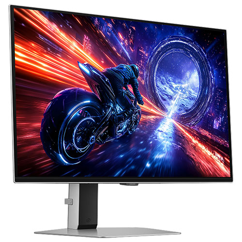 Moniteur de jeu FreeSync DELO incurvé WQHD 500 Hz G6 27 po Odyssey de Samsung avec temps de réponse 0,03 ms gris à gris - Argenté