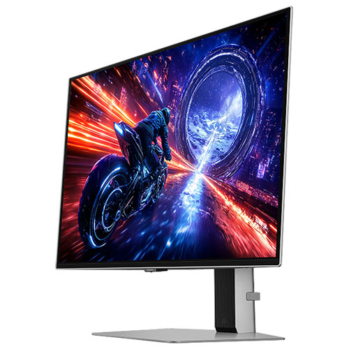 Moniteur de jeu FreeSync DELO incurvé WQHD 500 Hz G6 27 po Odyssey de Samsung avec temps de réponse 0,03 ms gris à gris - Argenté