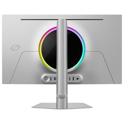 Moniteur de jeu FreeSync DELO incurvé WQHD 500 Hz G6 27 po Odyssey de Samsung avec temps de réponse 0,03 ms gris à gris - Argenté