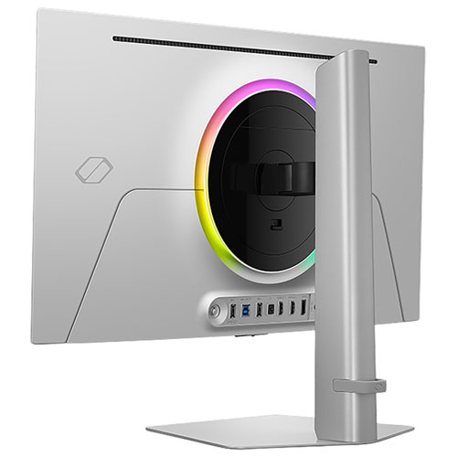 Moniteur de jeu FreeSync DELO incurvé WQHD 500 Hz G6 27 po Odyssey de Samsung avec temps de réponse 0,03 ms gris à gris (LS27FG600SNXZA) - Argenté