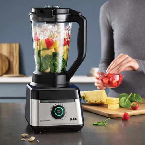 Braun TriForce 2L 1200-Watt Countertop Blender - Black/Stainless Steel