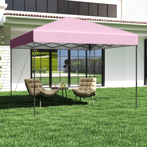 Gymax 10 X 10 FT Pop up Canopy Tent w/ Portable Carrying Bag 8 Stakes 4 Wind Ropes