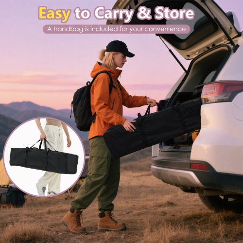 Gymax 10 X 10 FT Pop up Canopy Tent w/ Portable Carrying Bag 8 Stakes 4 Wind Ropes