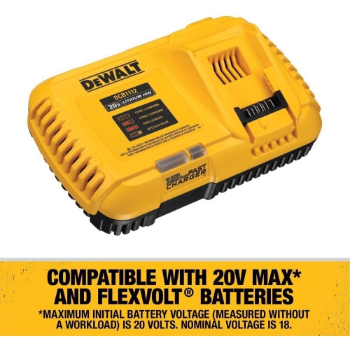 DEWALT Battery Charger, 20V + Flexvolt Fast Charger