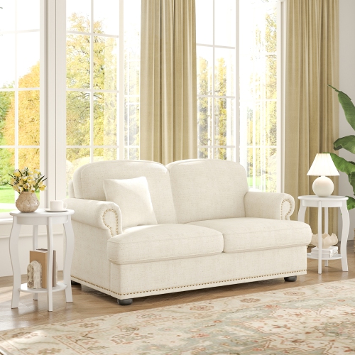 Gymax 2-Tier Round End Table Set of 2 Narrow Sofa Side Nightstand w/ Storage Shelf