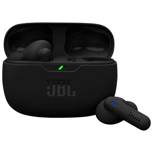 Boîte ouverte Écouteurs boutons 100 % sans fil à suppression du bruit Vibe Beam 2 de JBL - Noir