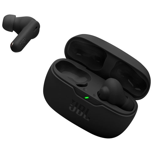Boîte ouverte Écouteurs boutons 100 % sans fil à suppression du bruit Vibe Beam 2 de JBL - Noir
