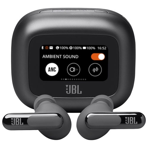 Open Box JBL Live Beam 3 In-Ear Noise Cancelling True Wireless Earbuds - Black