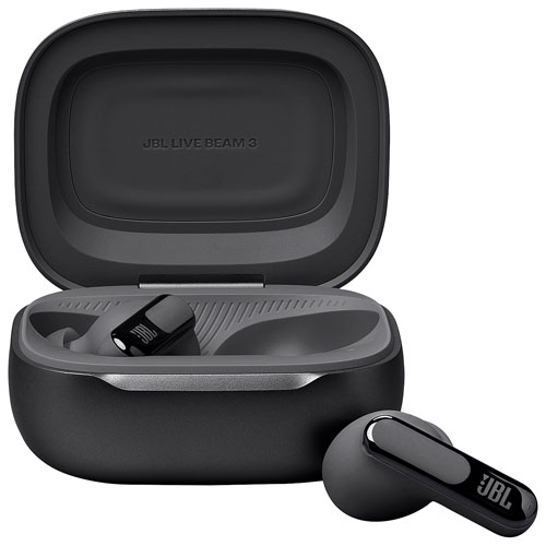 Open Box JBL Live Beam 3 In-Ear Noise Cancelling True Wireless Earbuds - Black