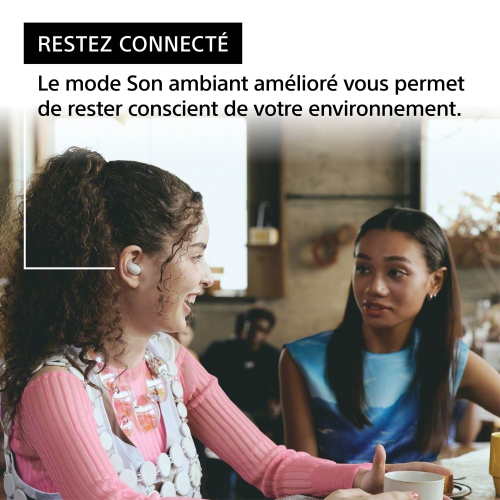 Boîte ouverte Écouteurs boutons 100 % sans fil à suppression du bruit LinkBuds Fit de Sony - Blanc