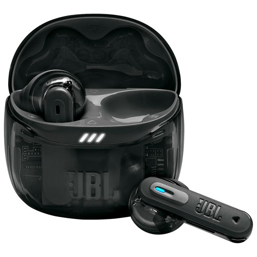 Boîte ouverte - Écouteurs boutons 100 % sans fil à suppression du bruit Tune Flex 2 Ghost Edition de JBL - Noir fantôme