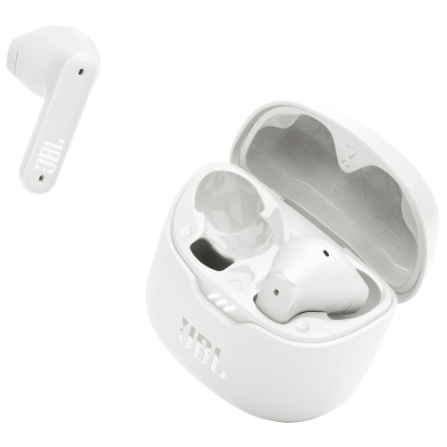 Boîte ouverte - Écouteurs boutons 100 % sans fil à suppression du bruit Tune Flex Ghost Edition de JBL - Blanc fantôme