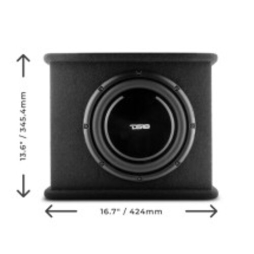 DS18 SB10A 10" 350W RMS Loaded Amplified Shallow Subwoofer Enclosure