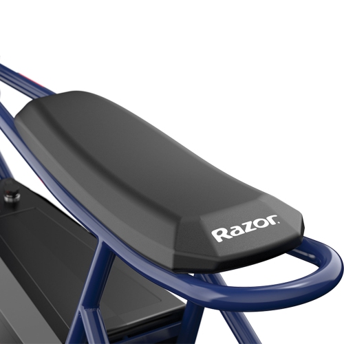 Minivélo électrique rétro Rambler 12 de Razor avec moteur 250&nbsp;W et batterie 24&nbsp;V, bleu foncé