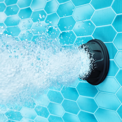 Funsicle – Piscine hors-terre ronde Oasis Designer, 12 pi x 36 po, chevrons foncés