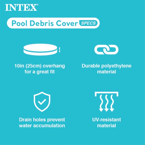 INTEX 12' x 30" Metal Frame Above Ground Pool, Filter, Cover, & Maintenance Kit