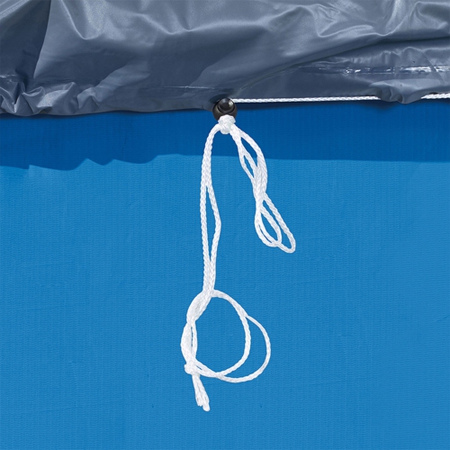 Funsicle 10 pi – Bâche ronde pour débris de piscine hors terre, accessoire seulement, gris
