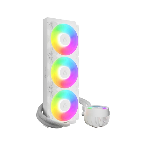 Arctic Liquid Freezer III Pro 360 A-RGB AIO CPU Water Cooler, New Silent & Powerful VRM Fan, Improved Radiator, Efficient PWM Pump (White)