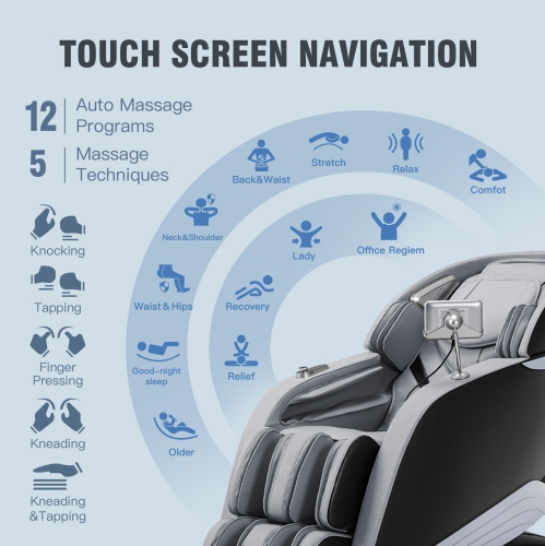 Boîte ouverte Fauteuil de massage pour tout le corps MD908 noir