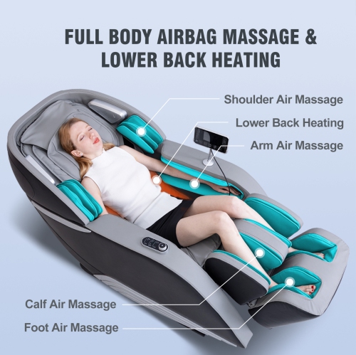 Boîte ouverte Fauteuil de massage pour tout le corps MD908 noir