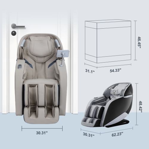 Boîte ouverte Fauteuil de massage pour tout le corps MD908 noir