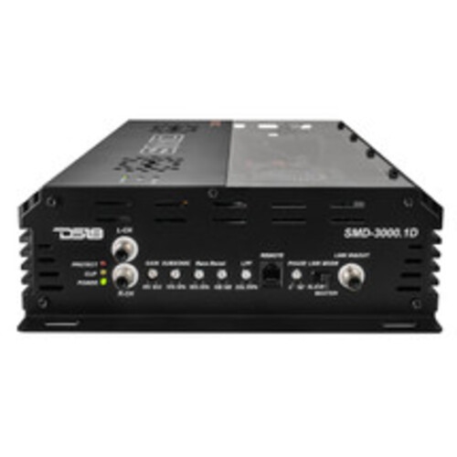 DS18 SMD-3000.1D 3000W RMS Monoblock Amplifier with Voltmeter and Digital LED Lights