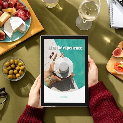 10 inch Android 14 Tablet, 8GB RAM+64GB ROM/1TB Expend Tablet, 1.8Ghz Quad-core Processor, 2 in 1 Tablets with Keyboard/Case/Mouse/Stylus, 1280x800