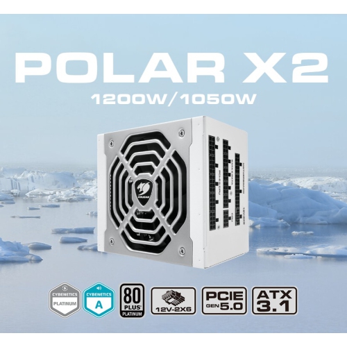 Cougar POLAR X2 1200-Watt Fully Modular Power Supply 80 Plus Platinum ATX 3.1