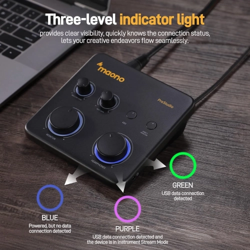 Maono PS22 Lite USB Audio Interface For PC