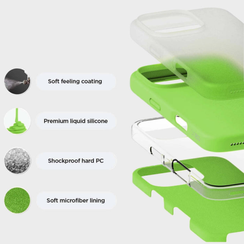 Étui en silicone avec MagSafe pour iPhone 16 Pro