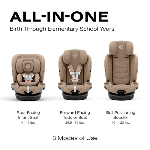 Cybex Callisto G 360 3-in-1 Convertible High-Back Booster Car Seat - Almond Beige