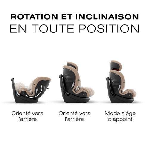 Cybex Callisto G 360 3-in-1 Convertible High-Back Booster Car Seat - Almond Beige