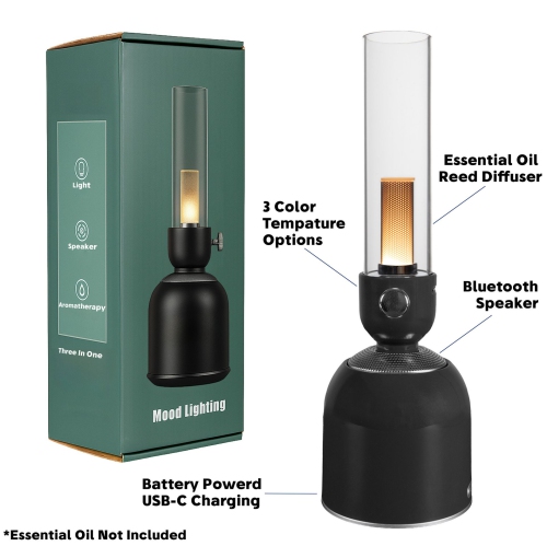 Festive Living Rechargeable Camping Lights, Battery or Solar Powered with USB-C Recharging, Shatterproof Plastic Parts Perfect for Camping, Porch,