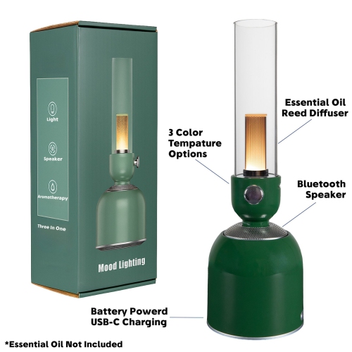 Festive Living Rechargeable Camping Lights, Battery or Solar Powered with USB-C Recharging, Shatterproof Plastic Parts Perfect for Camping, Porch,