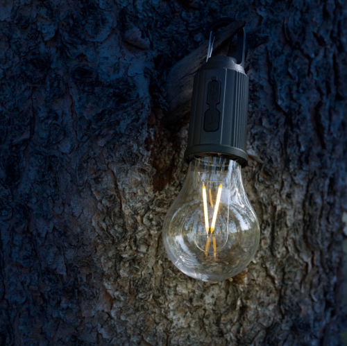 Festive Living Rechargeable Camping Lights, Battery or Solar Powered with USB-C Recharging, Shatterproof Plastic Parts Perfect for Camping, Porch,