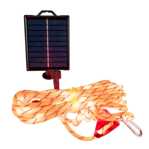 Festive Living Rechargeable Camping Lights, Battery or Solar Powered with USB-C Recharging, Shatterproof Plastic Parts Perfect for Camping, Porch,