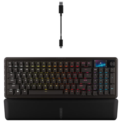 Clavier de jeu mécanique linéaire rétroéclairé Vanguard 96 de Corsair - Anglais - Exclusivité Best Buy