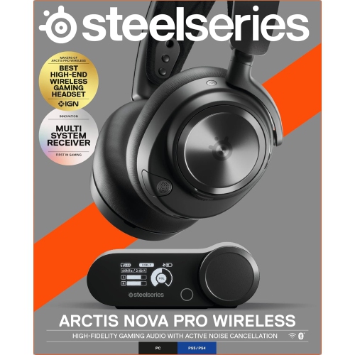 Casque de jeu sans fil Arctis Nova Pro de SteelSeries - Noir