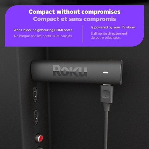Roku Streaming Stick 4K 2022 | Streaming Device 4K/HDR/Dolby Vision with Voice Remote with TV Controls and Long-Range Wi-Fi