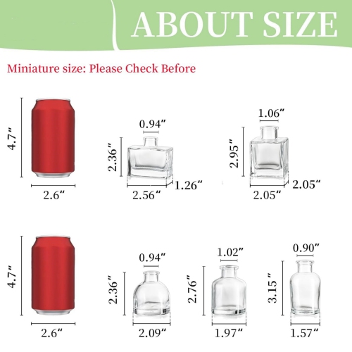 NIERBO Mini Clear Vases for Centerpieces Cute Flower Vase Set of 5 Tiny Vases for Flowers Decorative Centerpiece Vases for Table Decor Wedding Party