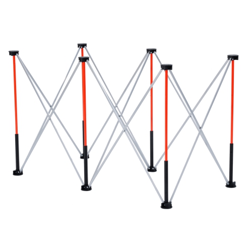 VEVOR 4.15 x 2.18 ft Portable Folding Workstand, Collapsible Workbench, 2500 lbs Weight Capacity, No Assembly Foldable Work Stand with Storage Bag,