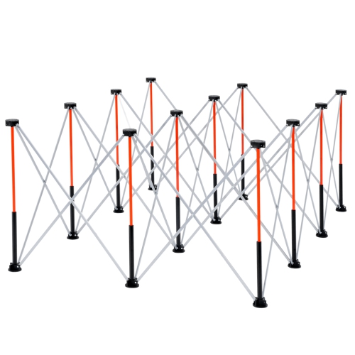 VEVOR 6.12 x 4.14 ft Portable Folding Workstand, Collapsible Workbench, 4500 lbs Weight Capacity, No Assembly Foldable Work Stand with Storage Bag,