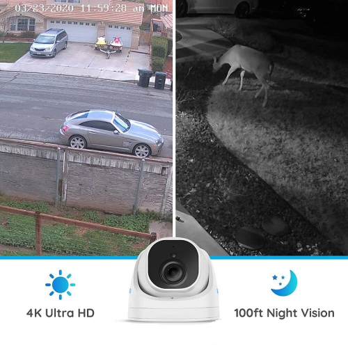 Reolink 8MP 4K Ultra HD View Security Camera with Person/Vehicle Detection, Power over Ethernet