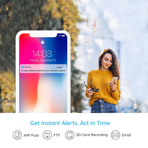 Reolink 8MP 4K Ultra HD View Security Camera with Person/Vehicle Detection, Power over Ethernet