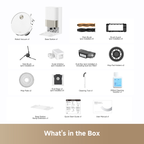 Dreame X50 Ultra Robot Vacuum and Mop, Auto-Empty and Mop Self-Cleaning, 20 KPa Suction, Obstacle Avoidance and 360° Navigation, Corner to Edge Deep