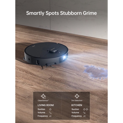 Dreame X40 Ultra Robotic Vacuum, Liftable Mop and Brushes, Removable Mop, 12KPa Suction, Side Brush, 158°F Mop & Washboard Self-Cleaning,