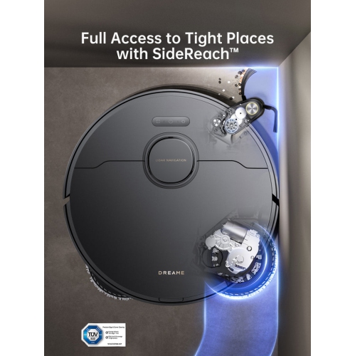 Dreame X40 Ultra Robotic Vacuum, Liftable Mop and Brushes, Removable Mop, 12KPa Suction, Side Brush, 158°F Mop & Washboard Self-Cleaning,