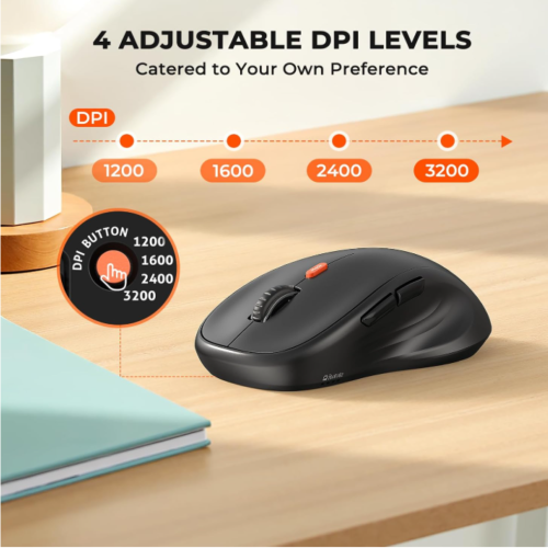 Clavier et souris ergonomiques DirectorC-3 de MEETION, partage sans fil/Bluetooth 2,4 GHz, repose-poignets coussiné, ajustable 4 ppp, appareils