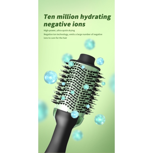 Fer à friser multifonctionnel, peigne à air chaud, peigne à friser, sèche-cheveux, fer à friser, coiffure, peigne à cheveux droit – tête en aluminium